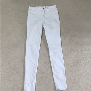 white hollister skinny jeans